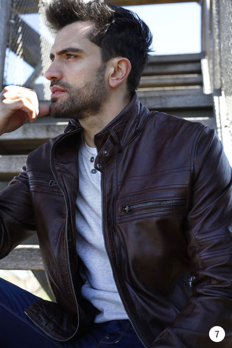 Punchball Lederjacke Kollektion DOB/HAKA HW 2016